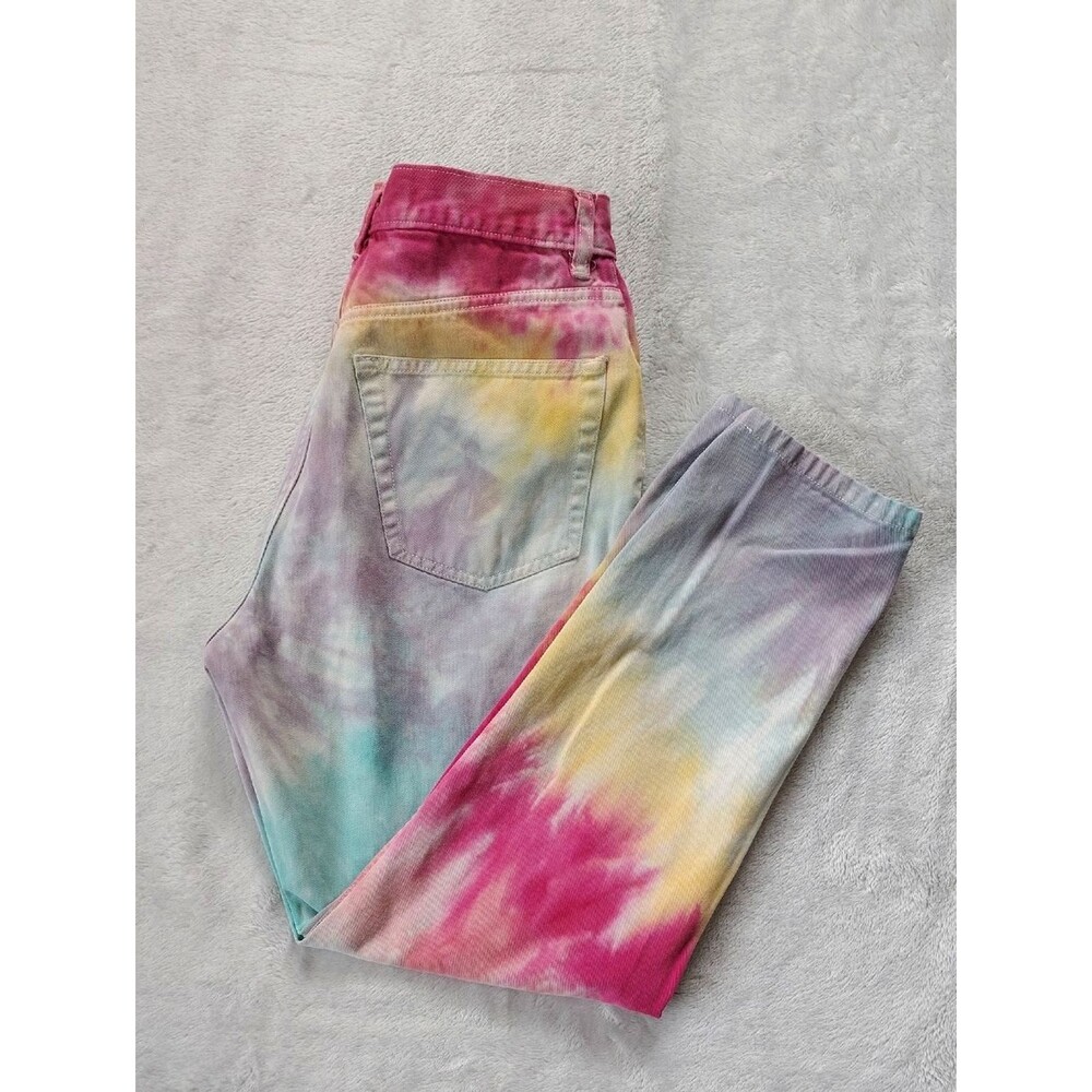 GAP Vintage Classic Fit Pastel Tie Dye 100% Cotton Jeans Size 6A